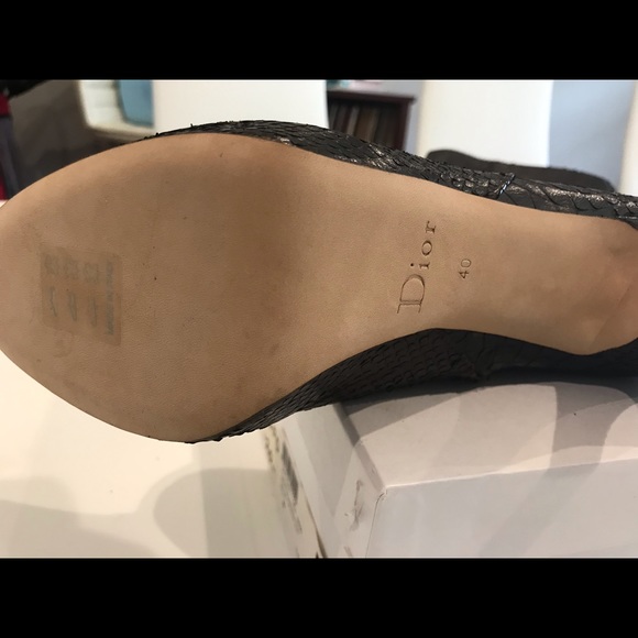 Christian Dior Python Knee-High Boots Brown size 40 - Picture 15 of 16